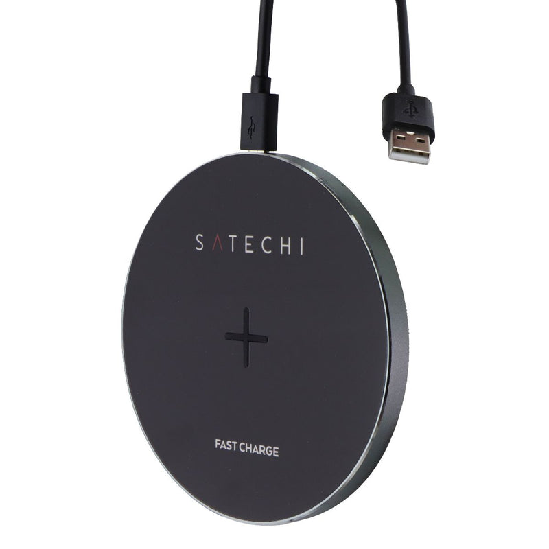 SATECHI Wireless Charger Pad with Fast Charge - Space Gray (ST-WCPM)