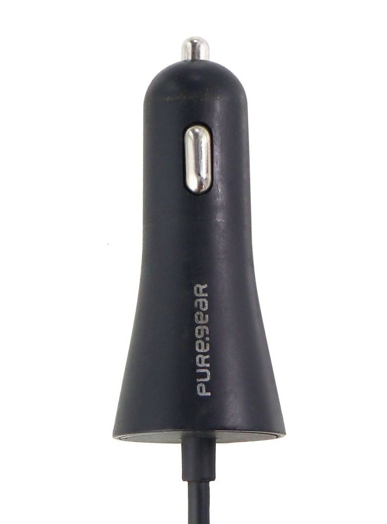 PureGear (12W/2.4A) (MFI) Car Charger for Apple Devices - Black (62804PG)