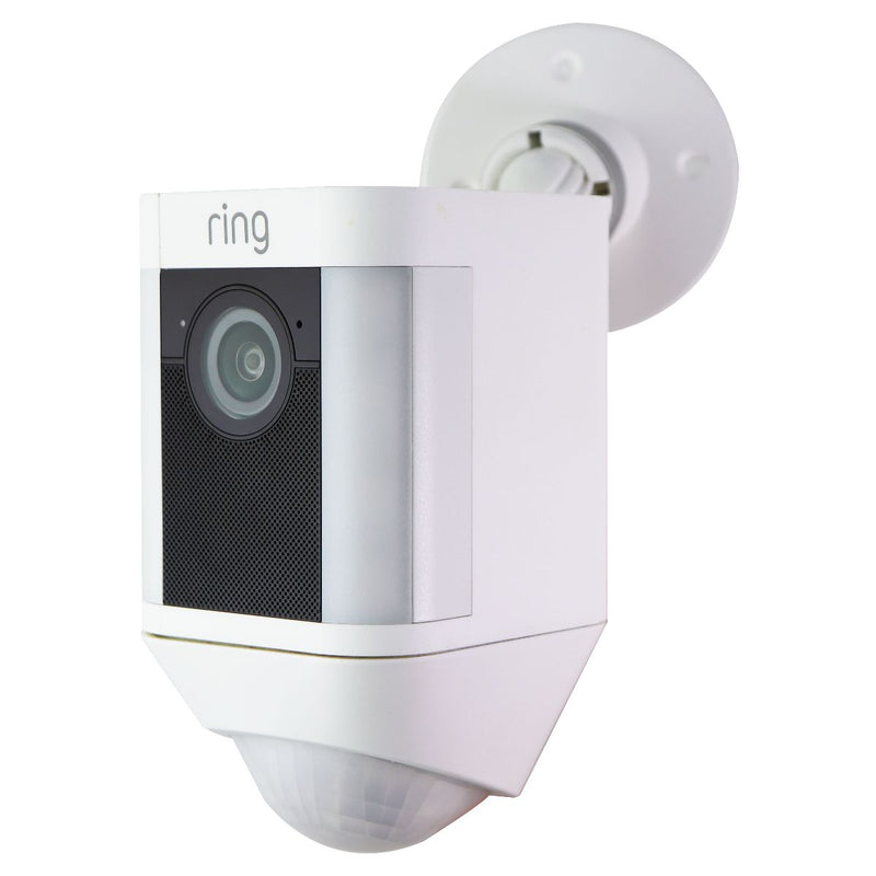 Ring Spotlight Cam Battery HD Security Camera with Two-Way Talk & Siren - White