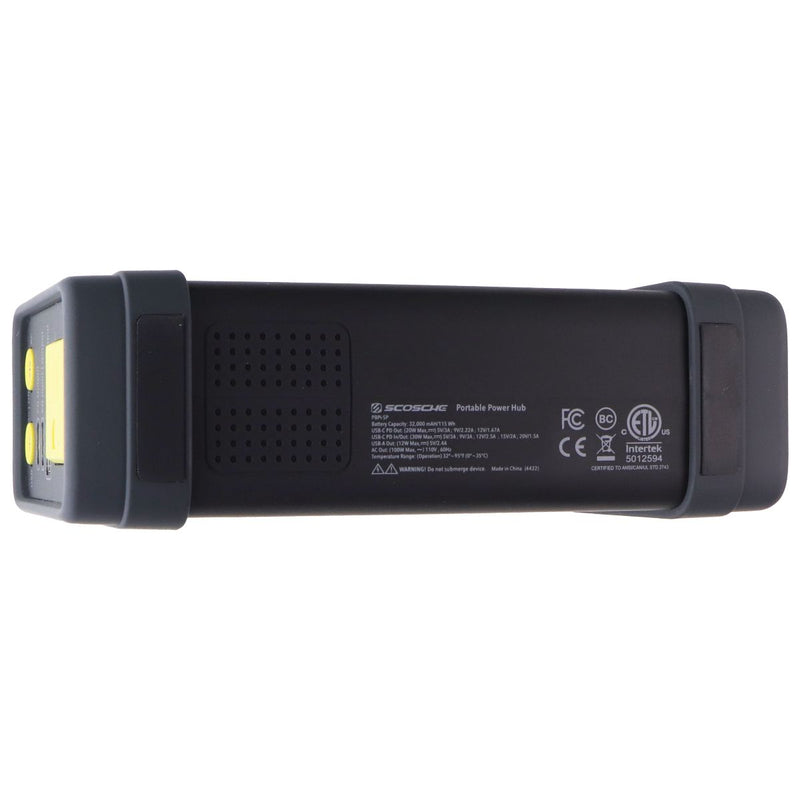 Scosche (100W) PowerUp 32K Portable Power Hub with Built-in Flashlight - Black