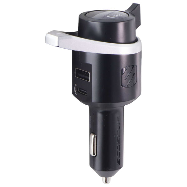 Scosche USB-C and Type-A Wireless Hands-Free Car Kit - Black (BTFMPD3SR-SP)