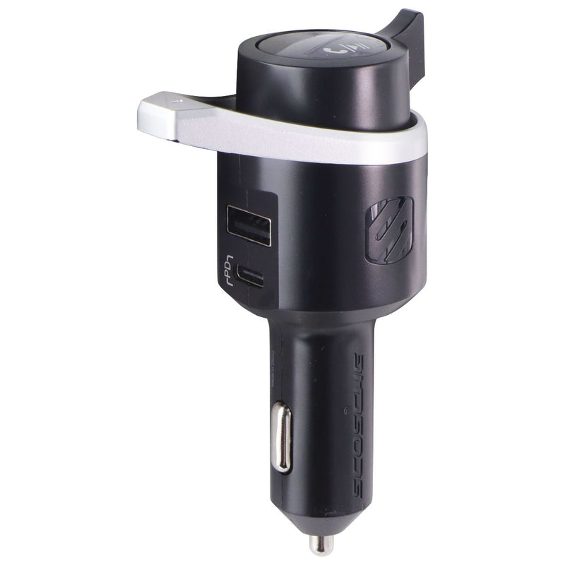 Scosche USB-C and Type-A Wireless Hands-Free Car Kit - Black (BTFMPD3SR-SP)