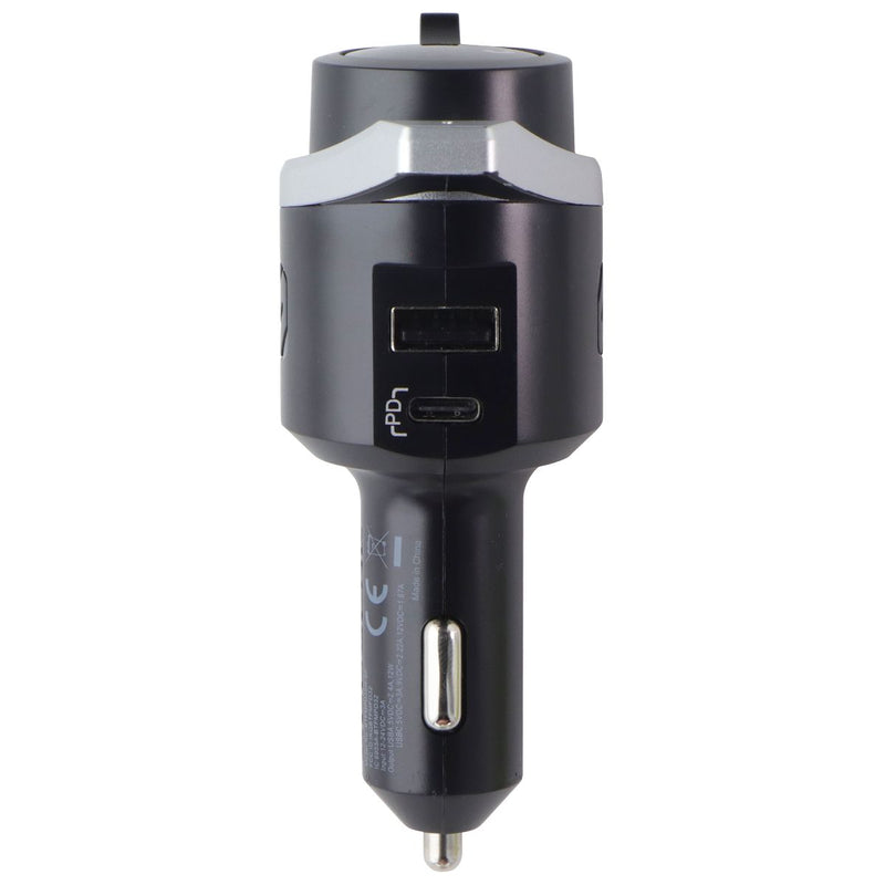 Scosche USB-C and Type-A Wireless Hands-Free Car Kit - Black (BTFMPD3SR-SP)