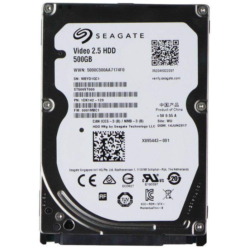 Seagate 500GB (ST500VT000) 2.5-in SATA Video HDD 5400RPM