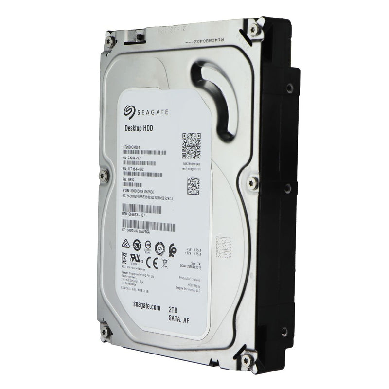 SEAGATE 2TB SATA 3.5-in Internal Hard Drive HDD - 7200RPM 64MB Cache ST2000DM001