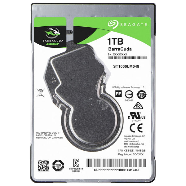 Seagate BarraCuda 1TB Internal Hard Drive HDD 2.5 SATA 6 Gb/s (ST1000LM048)