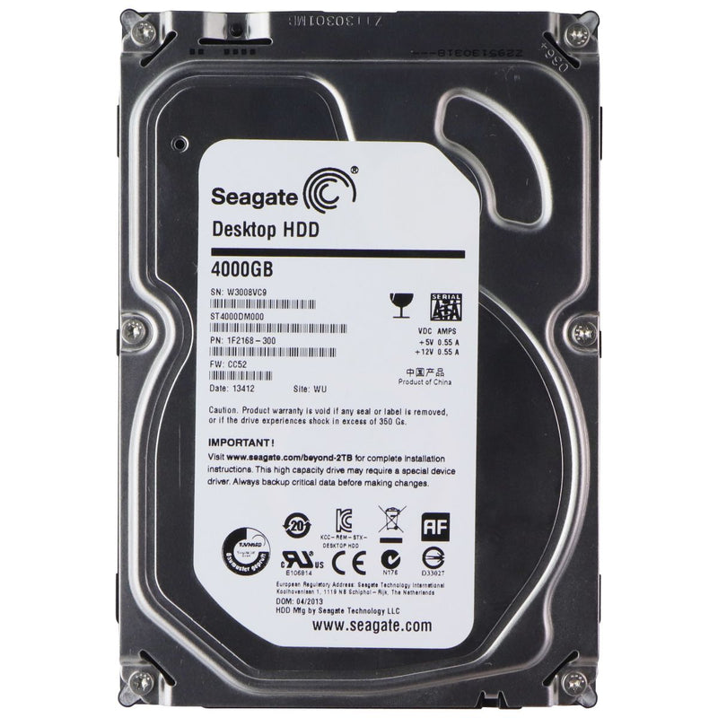 Seagate SATA 6Gb/s 3.5-Inch 4TB Desktop HDD (ST4000DM000)