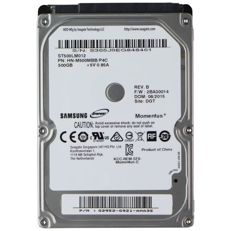 Seagate 500GB 2.5-inch SATA III Internal HDD 5400RPM (ST500LM012)
