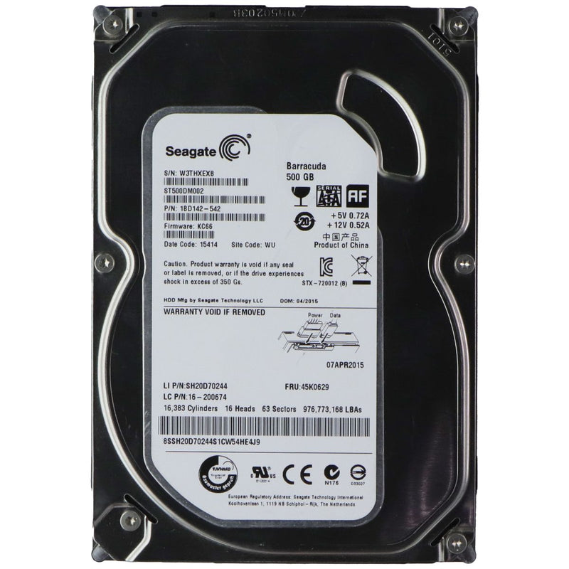 Seagate Barracuda ST500DM002 (500GB) 3.5 SATA III Internal Hard Drive