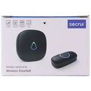 SECRUI Wireless Doorbell and Receiver with 1000-Ft Range (M520+F55) - Black
