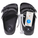 Shade & Shore Womens Buckle Sandals - Size 7 - All Black