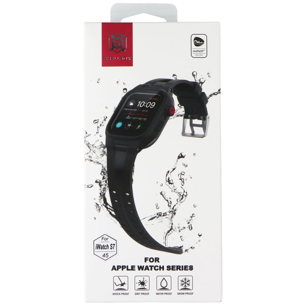 Shellbox Waterproof Case for Apple Watch Series 7 / Series 8 (45mm) - Black