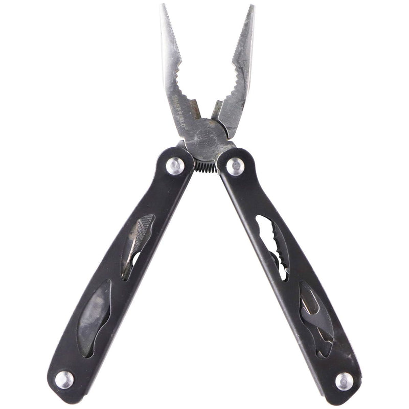 Sheffield 12-in-1 Folding Multi Tool and Folding Boxcutter Combo Set with Sheath