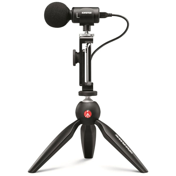 Shure MV88+ Video Kit Microphone & Tripod for Mobile Videography & Streaming