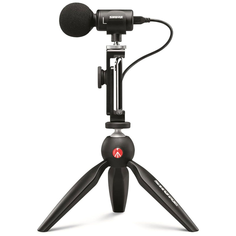 Shure MV88+ Video Kit Microphone & Tripod for Mobile Videography & Streaming