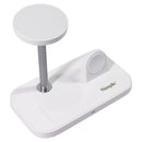 Simple 3-in-1 Wireless Charging Stand for Apple Devices - White (827072)