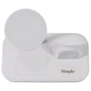 Simple 3-in-1 Wireless Charging Stand for Apple Devices - White (827072)