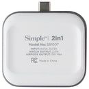 Simple 2 in 1 Wireless USB-C Watch/Earbuds Charger