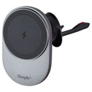 Simple POWER Magnetic Car Vent Charger for Qi/MagSafe Devices - Black