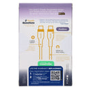 S. Simple Fashion Series 6FT USB-C to USB-C Cable - Purple Glitter