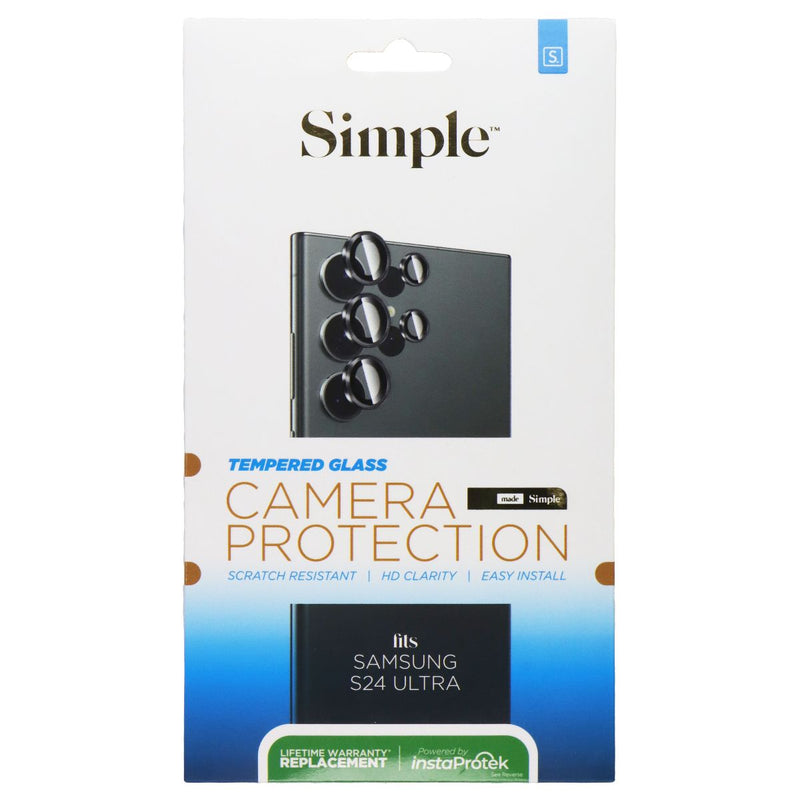 Simple Tempered Glass Camera Protection for Samsung Galaxy S24 Ultra