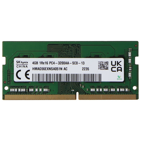 SK Hynix (4GB) 1Rx16 DDR4 (PC4-25600) 3200MHz Laptop RAM (HMAG56EXNSA051N AC)