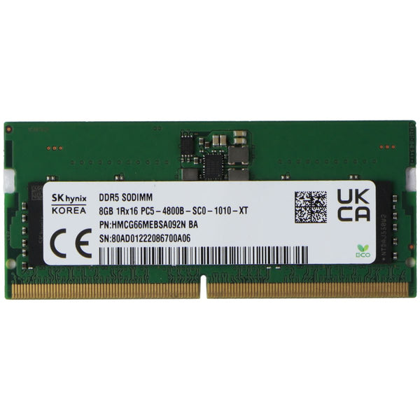 SK Hynix (8GB) DDR5 1Rx16 (DDR5-4800) Laptop SODIMM RAM (HMCG66MEBSA092N BA)