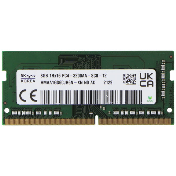 SK Hynix (8GB) DDR4 1Rx16 (PC4-3200AA) Laptop RAM Memory HMAA1GS6CJR6N-XN N0 AD