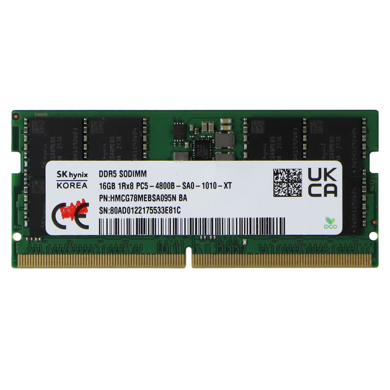SK Hynix 16GB RAM Memory DDR5 4800MHz (Model: HMCG78MEBSA092N BA)