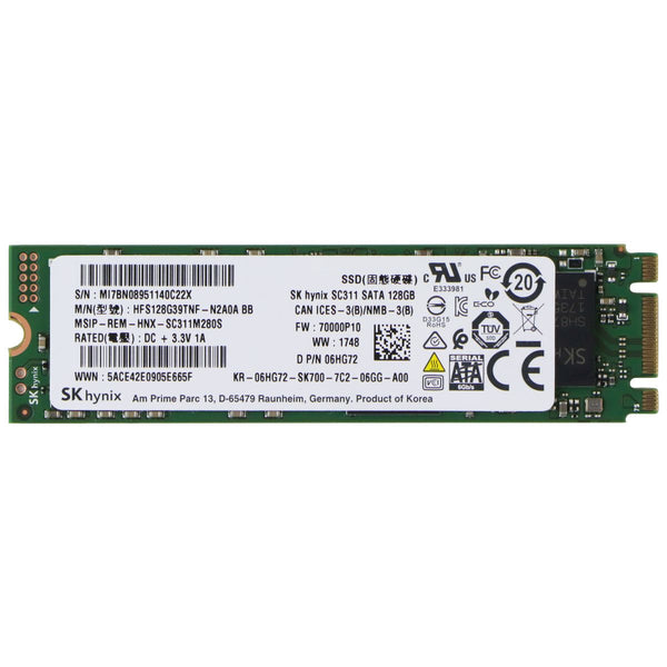 SK Hynix 128GB SATA M.2 Internal SSD (HFS128G39TNF-N2A0A)