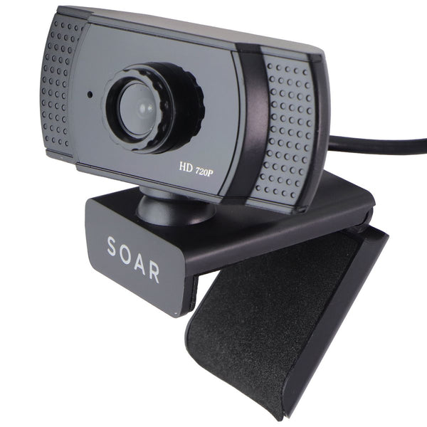Soar Premium 720p HD Web Cam with Auto Focus and Microphone - Black