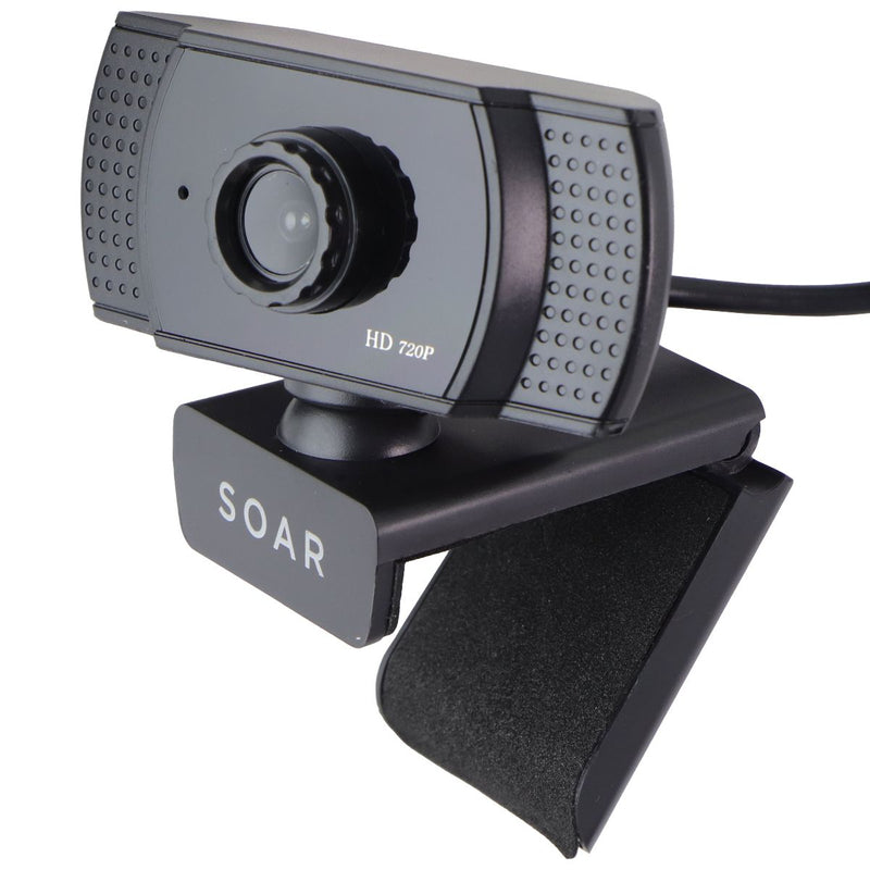 Soar Premium 720p HD Web Cam with Auto Focus and Microphone - Black
