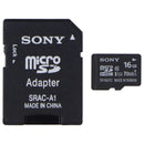 Sony 16GB microSDHC Class 10 - 70MB/s Memory Card with Adapter