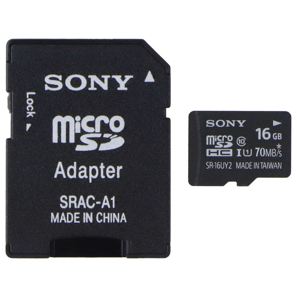 Sony 16GB microSDHC Class 10 - 70MB/s Memory Card with Adapter