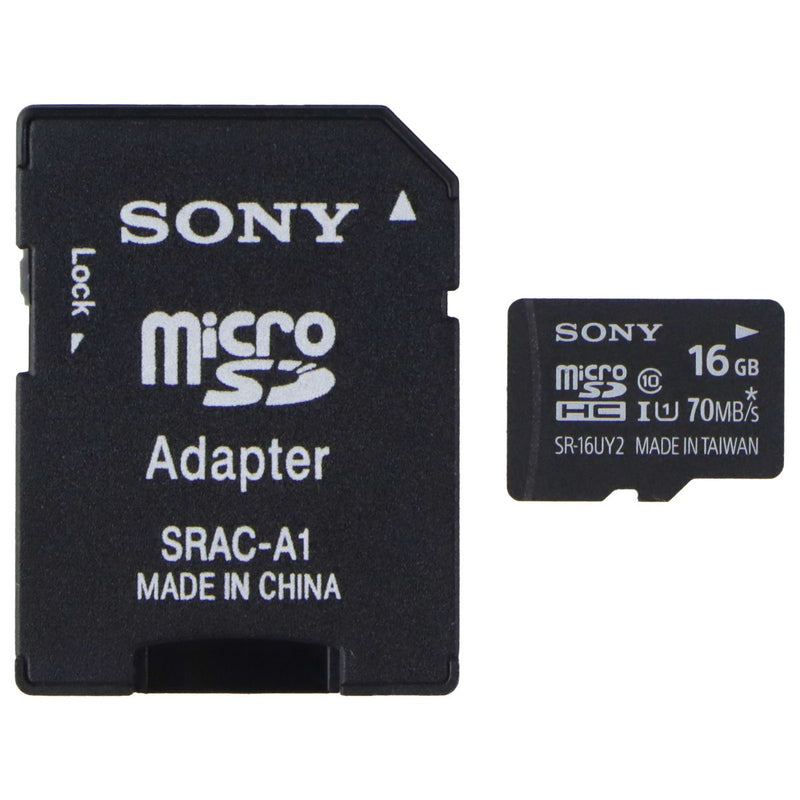 Sony 16GB microSDHC Class 10 - 70MB/s Memory Card with Adapter