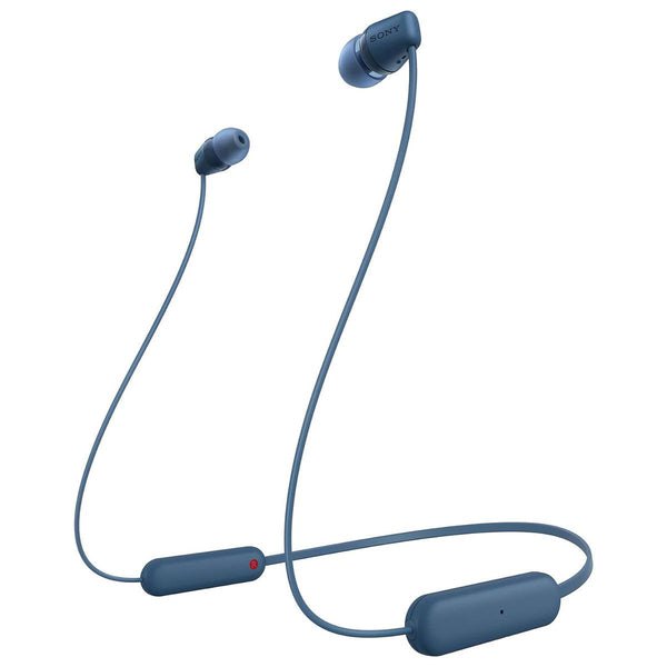 Sony WI-C100 Wireless in-Ear Bluetooth Headphones with Built-in Mic - Blue