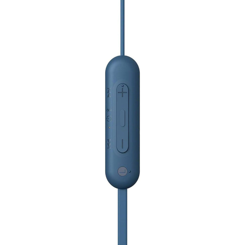 Sony WI-C100 Wireless in-Ear Bluetooth Headphones with Built-in Mic - Blue