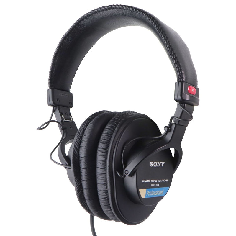 Sony MDR-7506 Closed-Back Professional Dynamic Stereo Wired Headphones - Black