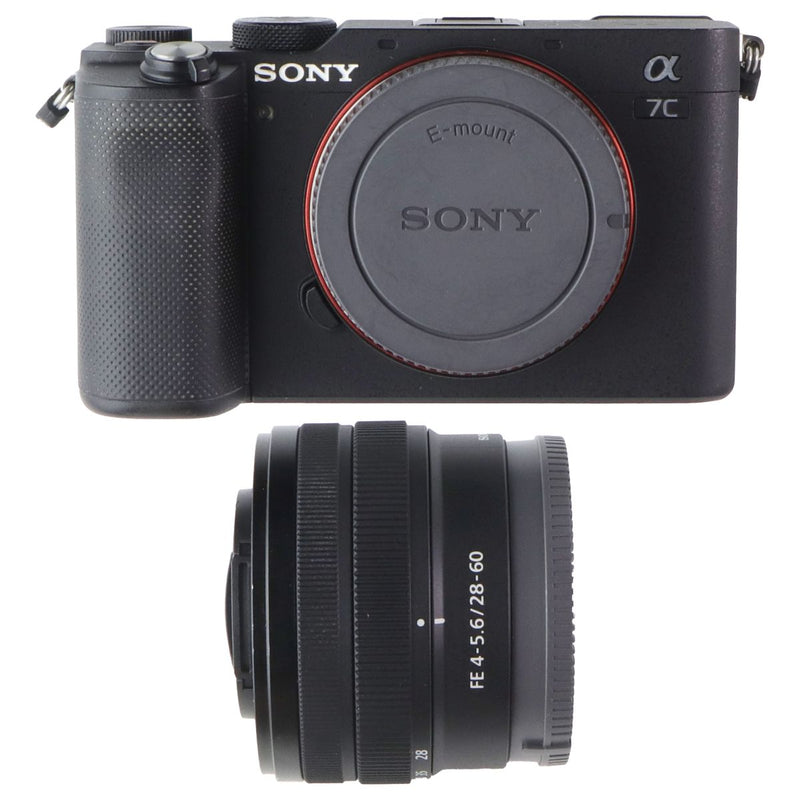 Sony Alpha 7C Full-Frame Compact Mirrorless Camera Kit - Black (ILCE7CL)