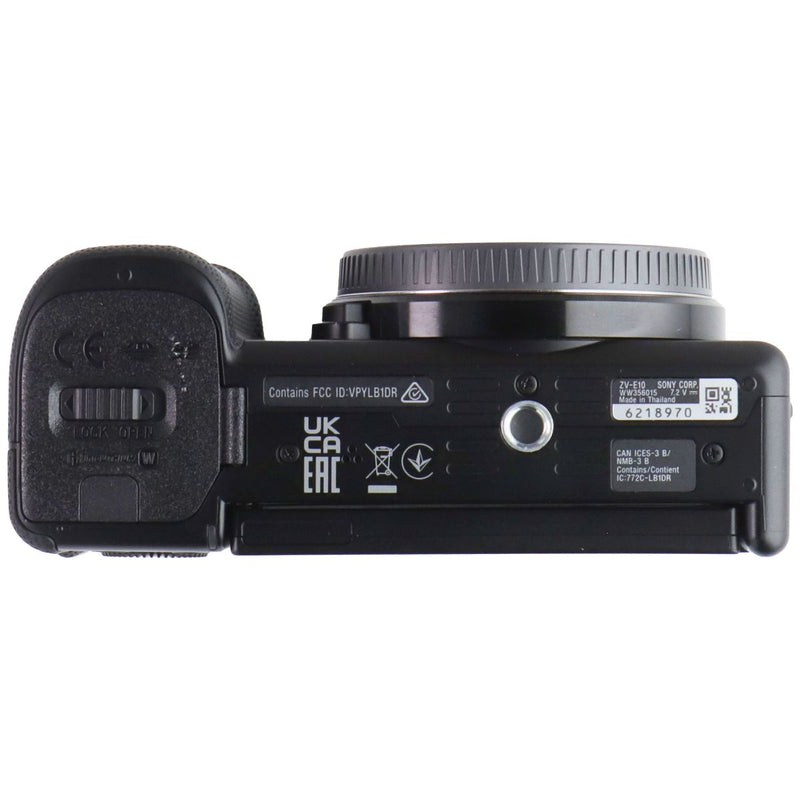 Sony Alpha ZV-E10 APS-C Interchangeable Lens 24MP Camera - Body Only (WW356015)