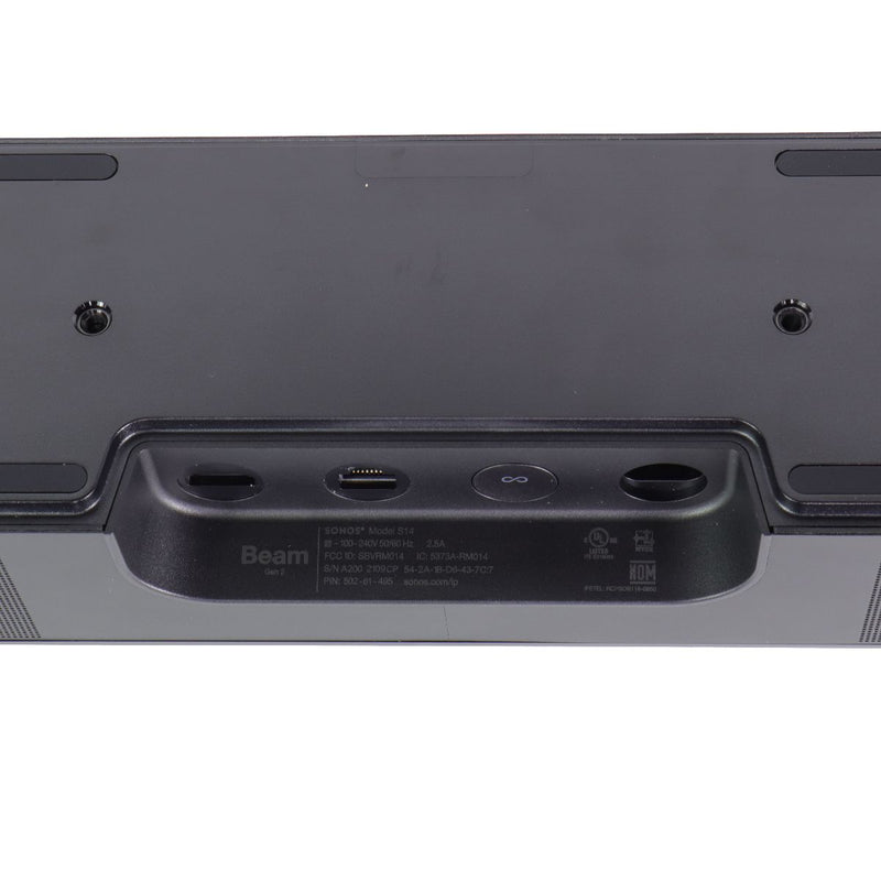 Sonos Beam Gen 2 - Soundbar with Dolby Atmos - Black (BEAM2US1BLK)