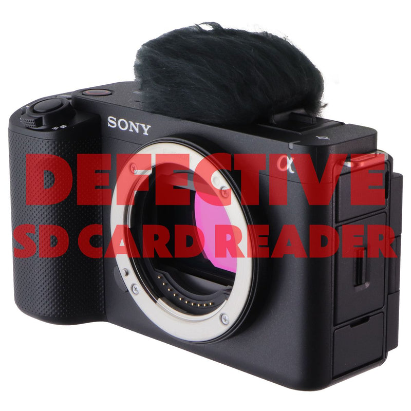 Sony Alpha ZV-E1 E-Mount 35mm Full-Frame Camera - BAD SD CARD READER