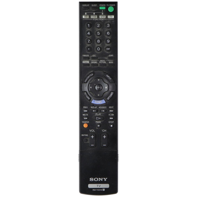 Sony Remote Control (RM-YD016) for Select Sony TVs - Black