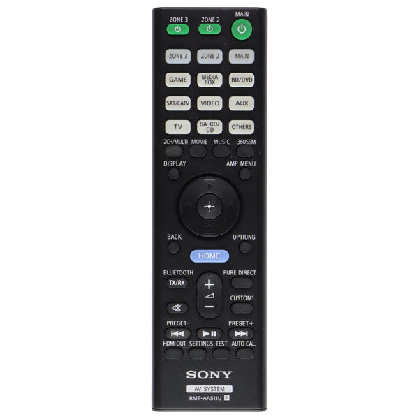 Sony AV System Remote (RMT-AA511U) - Black