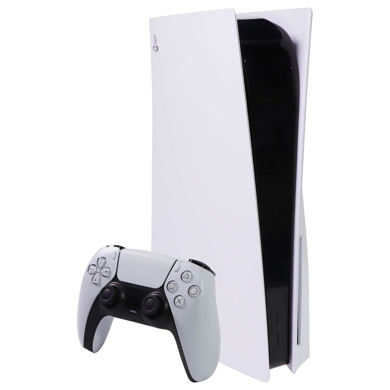 Sony PS5 PlayStation 5 Console and Controller - Full Set - White (CFI-1215A)