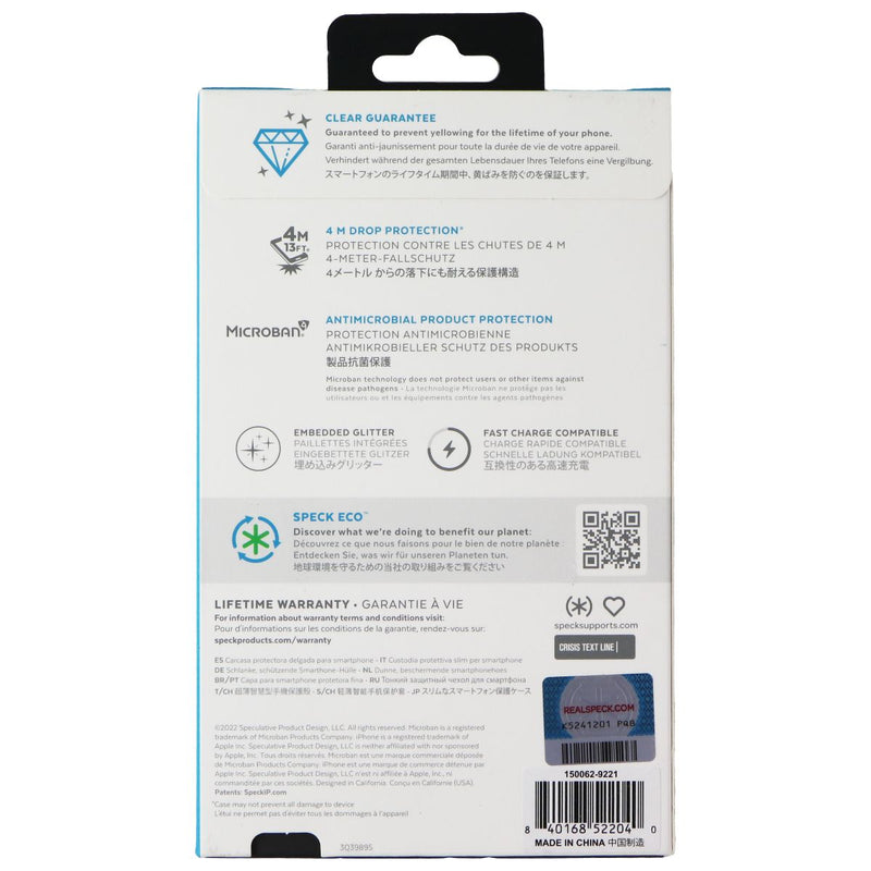 Speck Presidio Perfect-Clear Case for Apple iPhone 14 / iPhone 13 - Glitter