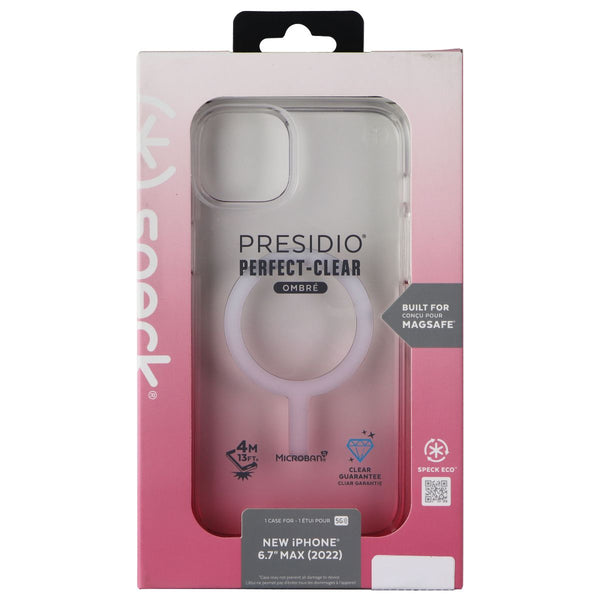 Speck Presidio Perfect-Clear Ombre Case for MagSafe for iPhone 14 Plus - Rose