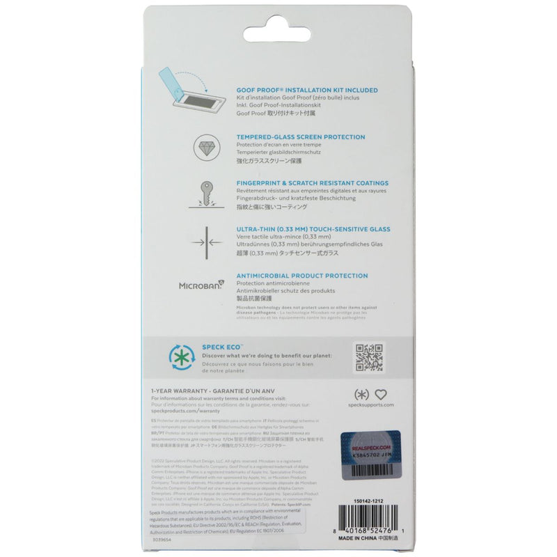 Speck ShieldView Glass Screen Protector for Apple iPhone 14 Plus - Clear