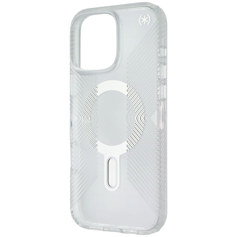 Speck Presidio2 Grip for MagSafe for Apple iPhone 16 Pro Max - Clear / Chrome