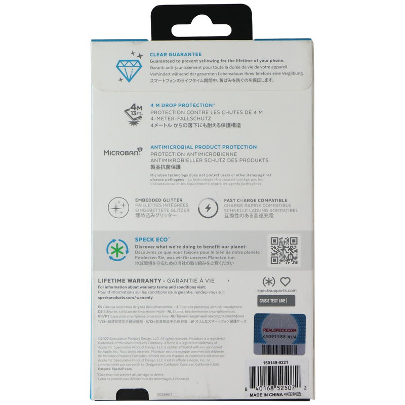 Speck Presidio Perfect-Clear Case for MagSafe for iPhone 14 Pro - Glitter